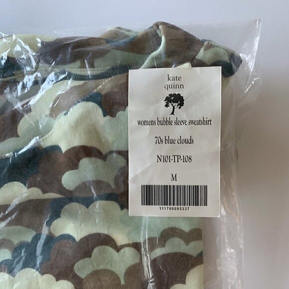 NWT Kate Quinn Organics Womens Clouds Sweatshirt Medium - Picture 6 of 8